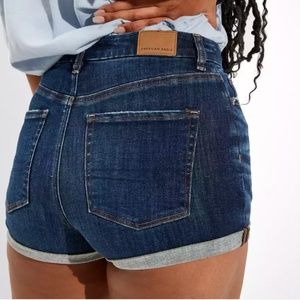AERIE/Abercrombie & Fitch Curvy High Rise Shortie | Jean Shorts